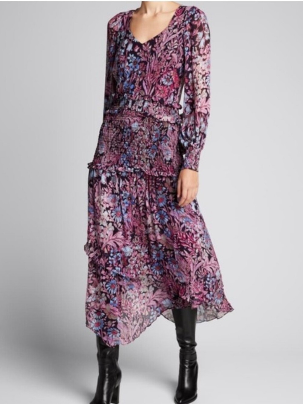 LOVESHACKFANCY Carrillo Dress Floral Georgette